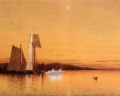 Dusk on the Hudson - 弗朗西斯·奥古斯塔斯·席尔瓦